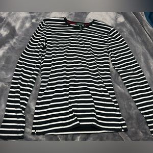 RALP LAUREN STRIPED LONG SLEEVE WOMEN